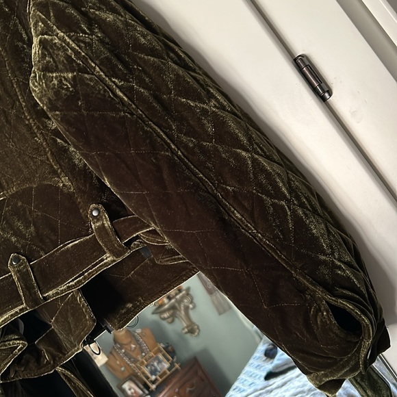 Avec Les Filles quilted velvet bomber jacket M perfect condition - Picture 6 of 8